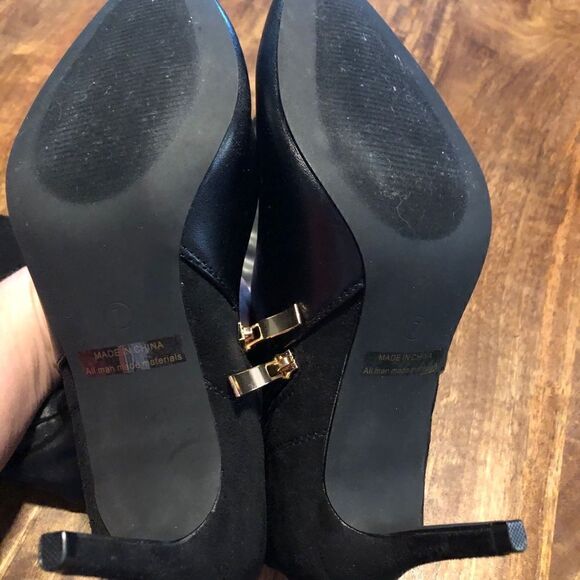 Dream Pairs Over the knee black boots size 7 - Picture 5 of 11